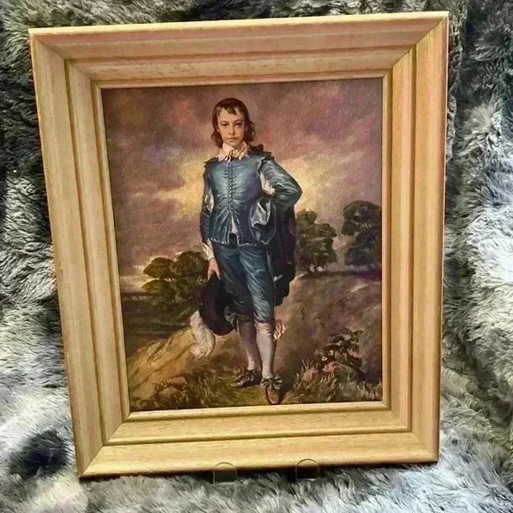 Pair of Vintage Pinkie and Blue Boy  Pictures - Picture 6 of 15